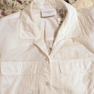 Liz claiborne white blouse